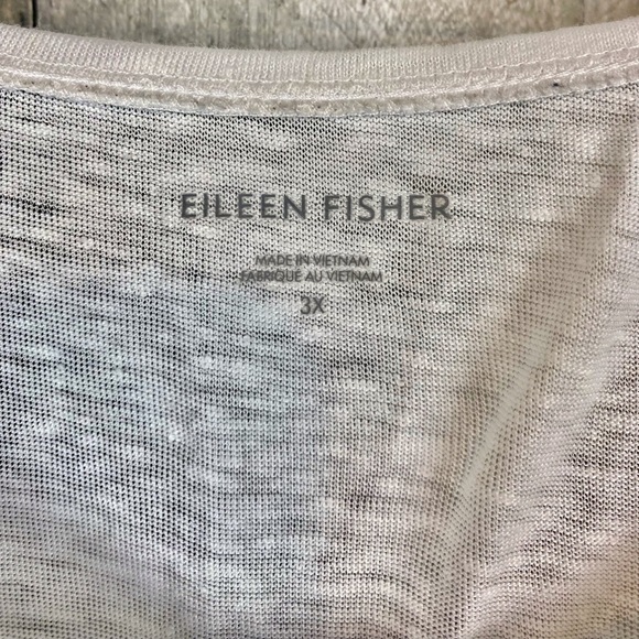 Eileen Fisher Organic Linen Jersey Tank in White Size 3X. - Picture 5 of 9